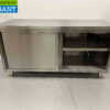 RVS HCB Werkkast Kast Werktafel Premium-line 2 schuifdeuren 160 cm Horeca - Afbeelding 4