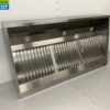 RVS Afzuigkap Dampkap met lamellen filters Premium-line 180 cm Schuin model Horeca - Afbeelding 3