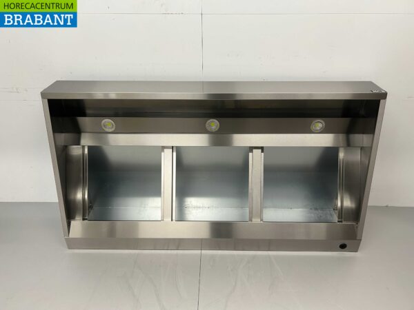 RVS Afzuigkap Dampkap met lamellen filters Premium-line 180 cm Schuin model Horeca - Afbeelding 4