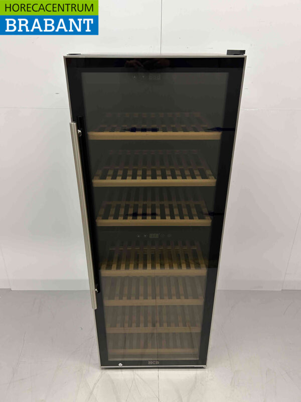 HCB Luxe Wijnkoelkast Wijnkoeling 2 zones 126 flessen 230V Horeca