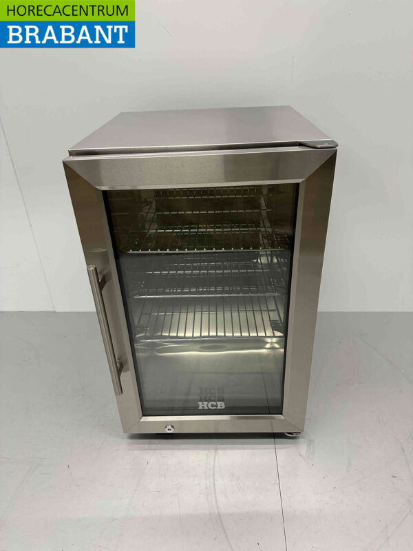 RVS Outdoor Backbar Barkoeling Glazen klapdeuren 63 liter 43 cm 230V Horeca