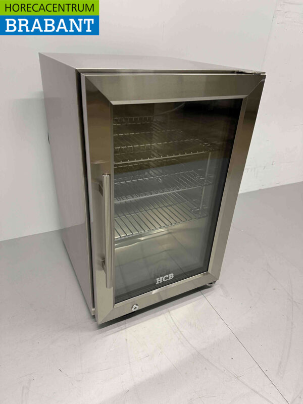 RVS Outdoor Backbar Barkoeling Glazen klapdeuren 63 liter 43 cm 230V Horeca - Afbeelding 2