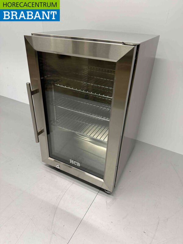 RVS Outdoor Backbar Barkoeling Glazen klapdeuren 63 liter 43 cm 230V Horeca - Afbeelding 3