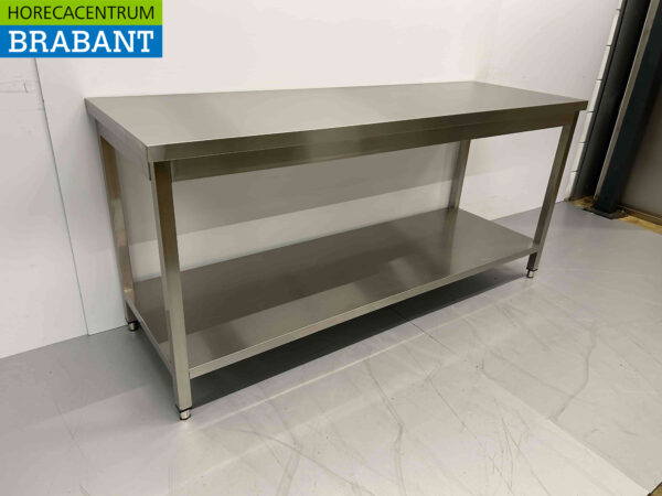 RVS HCB Werktafel Tafel Basic-line 180 x 60 x 85 cm Horeca - Afbeelding 2