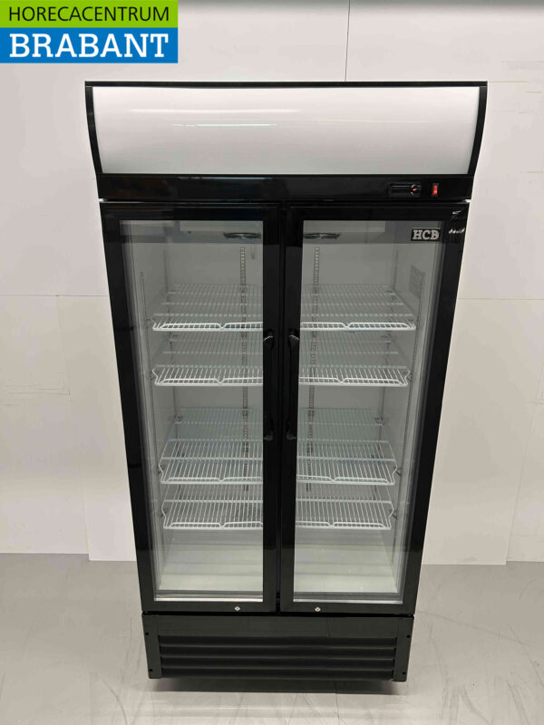 HCB Dubbeldeurs glasdeurkoeling Koelkast Drankkoelkast Klapdeuren 630 liter 230V Horeca