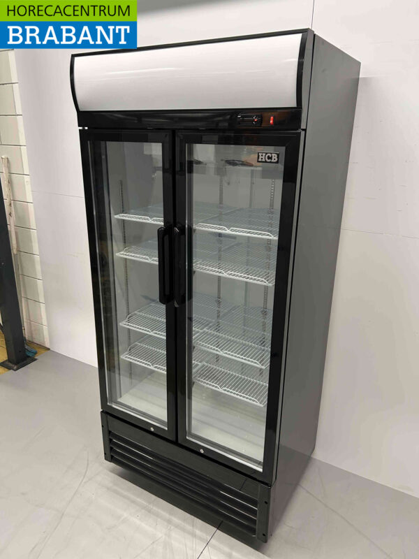 HCB Dubbeldeurs glasdeurkoeling Koelkast Drankkoelkast Klapdeuren 630 liter 230V Horeca - Afbeelding 3