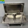 RVS HCB Chafing dish 2 x 1/2 GN Horeca - Afbeelding 3