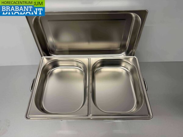 RVS HCB Chafing dish 2 x 1/2 GN Horeca - Afbeelding 4