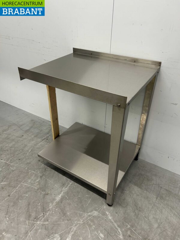 RVS Afvoertafel tbv doorschuifvaatwasser 70 cm Horeca - Afbeelding 2