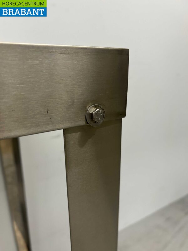 RVS Afvoertafel tbv doorschuifvaatwasser 70 cm Horeca - Afbeelding 4