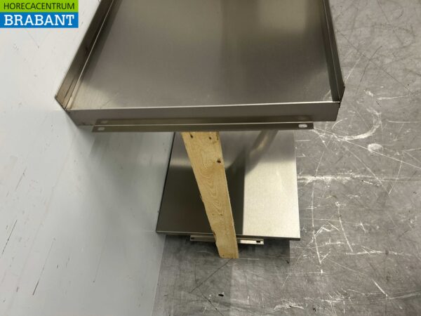 RVS Afvoertafel tbv doorschuifvaatwasser 70 cm Horeca - Afbeelding 5