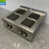 RVS Zanussi 4 pits Elektrisch fornuis kookplaat 4 zones 80 cm 400V Horeca - Afbeelding 2
