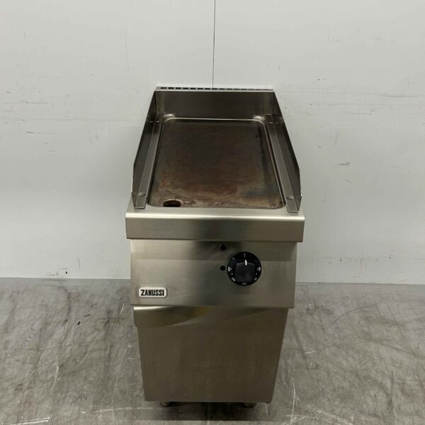 RVS Zanussi Grillplaat Bakplaat Gladde bakplaat 40 cm 400V Horeca