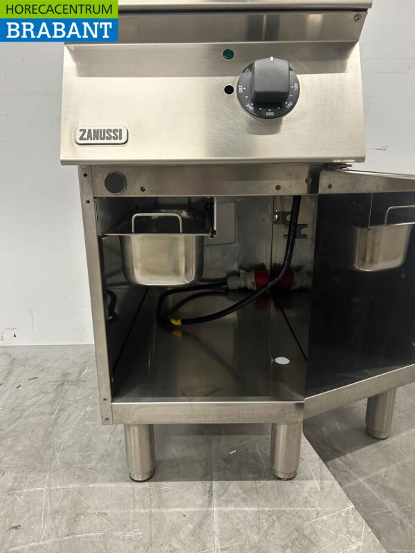 RVS Zanussi Grillplaat Bakplaat Gladde bakplaat 40 cm 400V Horeca - Afbeelding 4