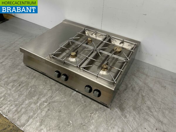 RVS Electrolux 4 pits Opzet fornuis gasfornuis 120 cm Horeca - Afbeelding 2
