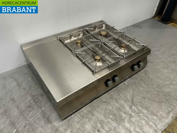 RVS Electrolux 4 pits Opzet fornuis gasfornuis 120 cm Horeca - Afbeelding 3