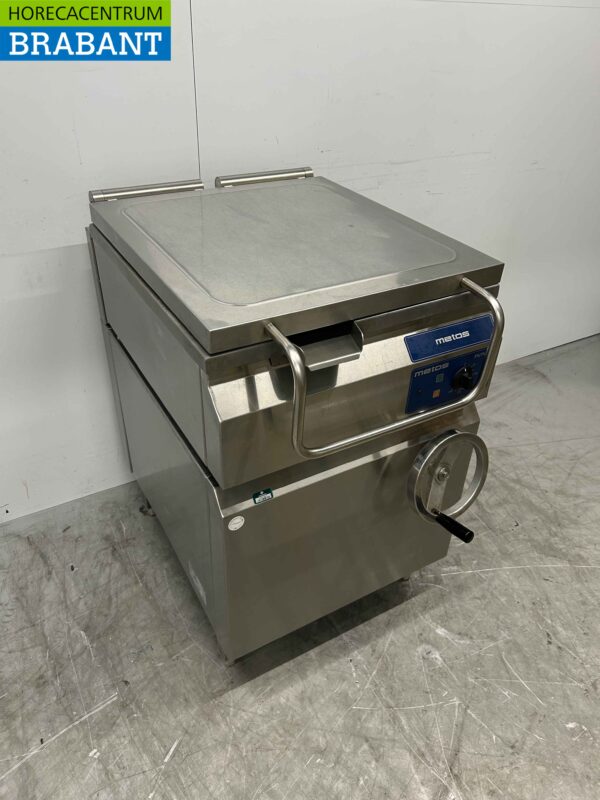RVS Metos Kantelbare braadpan braadslede braadslee 60 liter 60 cm 400V Horeca - Afbeelding 3