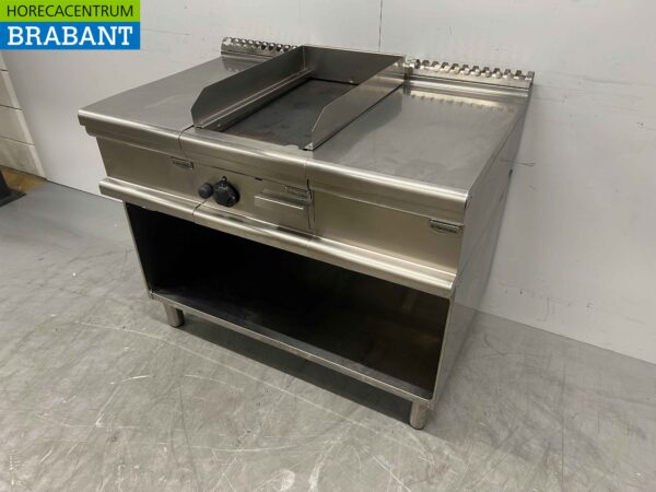 RVS Electrolux Bakplaat Grillplaat met werkunit 105 cm GAS Horeca - Afbeelding 2