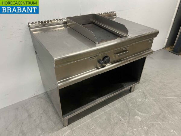 RVS Electrolux Bakplaat Grillplaat met werkunit 105 cm GAS Horeca - Afbeelding 3
