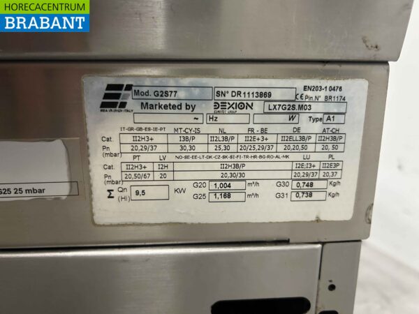 RVS Dexion 2 pits Opzet fornuis gasfornuis 40 cm Horeca - Afbeelding 4