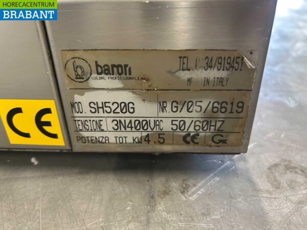 RVS Giorik Salamander grill Infrarood 57 cm 400V Horeca - Afbeelding 6