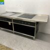 RVS Mareno Baklijn Elektrische spiegelbakplaat / bakplaat en 4 pits inductie 247 cm 400V Horeca - Afbeelding 3