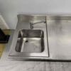 RVS Spoelblad met kraan 337 x 71 cm Horeca - Afbeelding 2