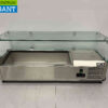RVS HCB Opzetvitrine Opzet koelvitrine saladière 4 x 1/4 GN 100 cm Horeca