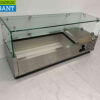 RVS HCB Opzetvitrine Opzet koelvitrine saladière 4 x 1/4 GN 100 cm Horeca - Afbeelding 3