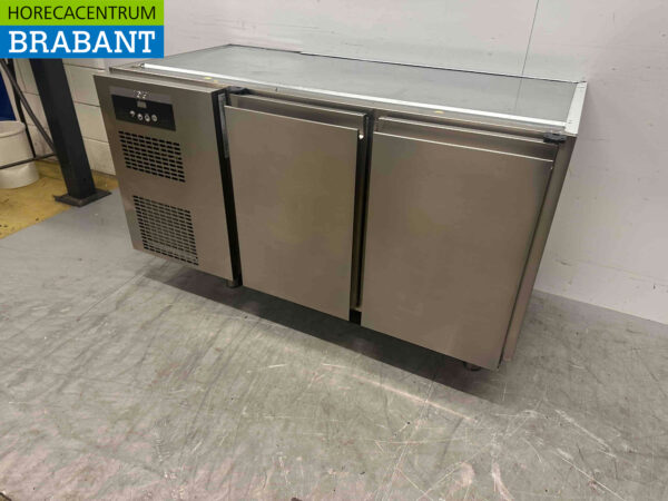RVS Sagi Koelwerkbank 2 deuren 140 cm 230V Horeca - Afbeelding 3