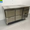 RVS Koelwerkbank 4 laden 136 cm 230V Horeca - Afbeelding 3