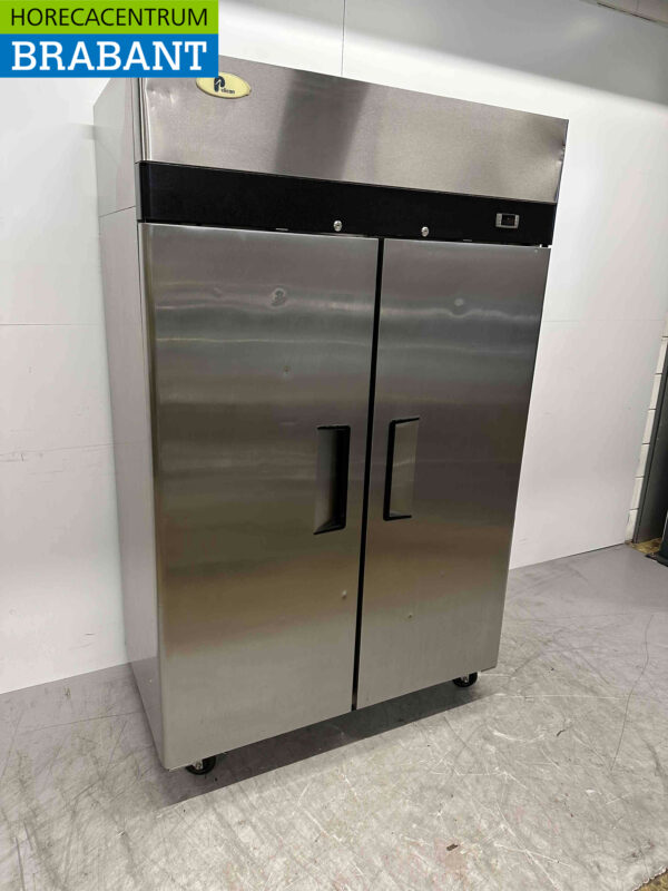 RVS Pelican Dubbeldeurs 2-deurs Koeling Koelkast 900 liter 230V Horeca - Afbeelding 2