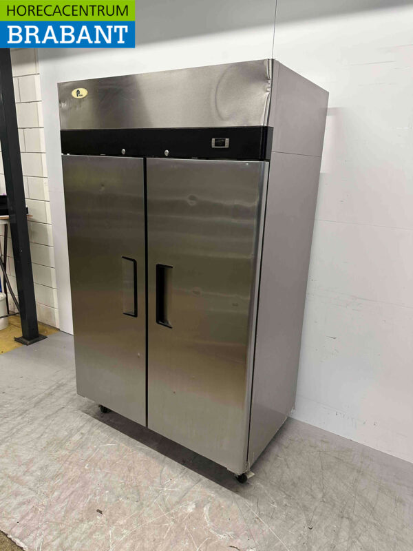 RVS Pelican Dubbeldeurs 2-deurs Koeling Koelkast 900 liter 230V Horeca - Afbeelding 3