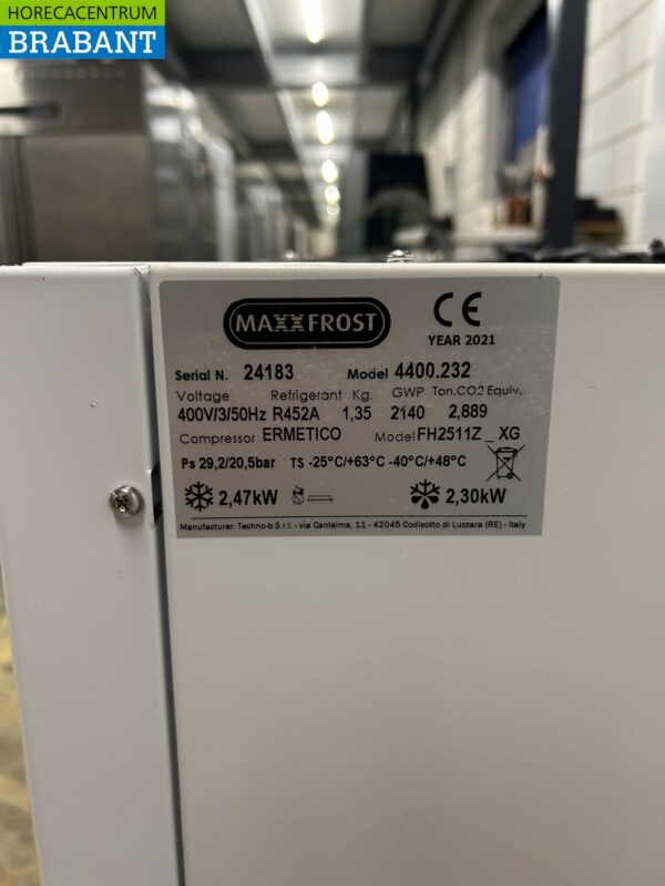Maxxfrost Vriescelaggregaat Vriescel Insteekunit Monoblock Wandunit 18 m3 400V Horeca - Afbeelding 5