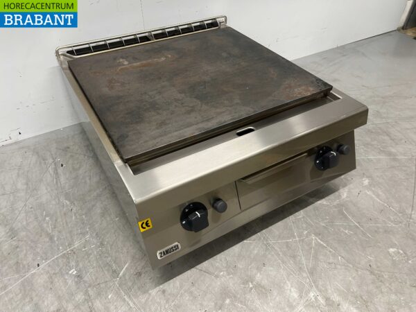 RVS Zanussi bakplaat grillplaat 80 cm GAS Horeca - Afbeelding 3
