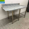 RVS Afvoertafel tbv doorschuifvaatwasser 146 cm Horeca - Afbeelding 3