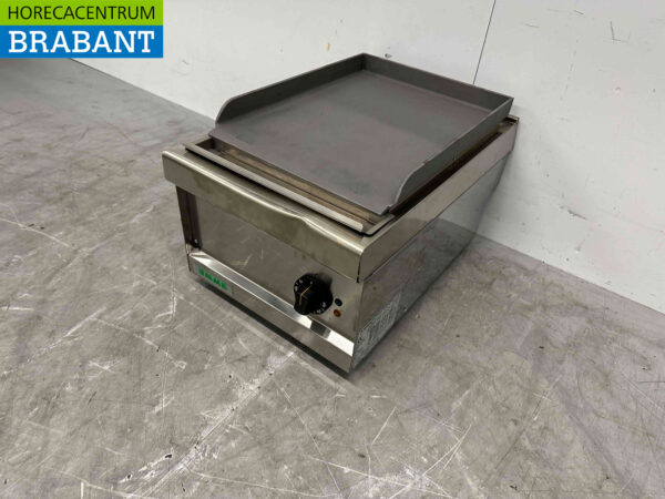 RVS Emme Grillplaat Bakplaat Gladde bakplaat 40 cm 400V Horeca - Afbeelding 3