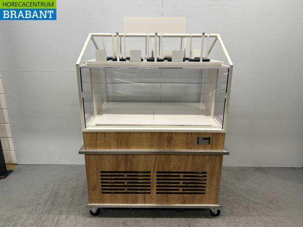 Verrijdbare Saladebuffet Koelvitrine Koelbuffet buffet Gekoeld 230V Horeca - Afbeelding 5