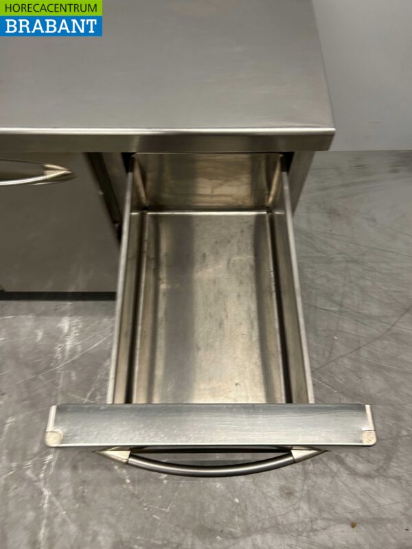 RVS Mercatus Verrijdbare Koelwerkbank 2 deuren en 1 lade 132 cm 230V Horeca - Afbeelding 5