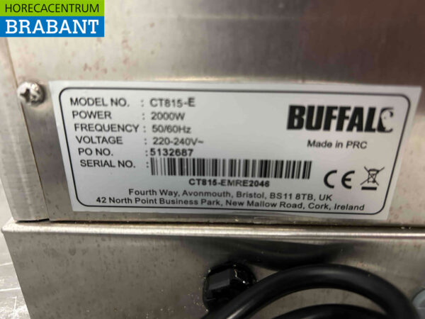 RVS Buffalo CT815 Koffiezetapparaat Koffiemachine Koffieautomaat 230V Horeca - Afbeelding 5