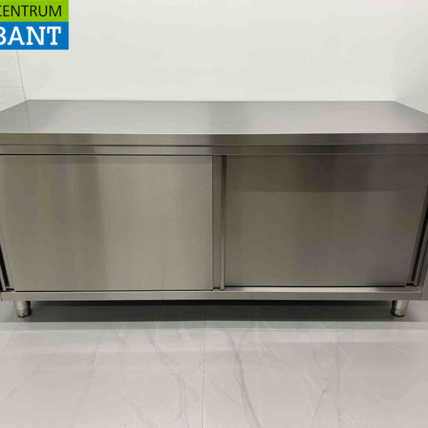 RVS HCB Werkkast Kast 2 schuifdeuren Premium-line 180 cm Horeca