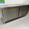 RVS HCB Werkkast Kast 2 schuifdeuren Premium-line 180 cm Horeca - Afbeelding 3
