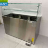 HCB RVS Saladette Koelwerkbank 3 deuren 1/1 GN met glasopbouw 137 cm 230V Horeca - Afbeelding 7