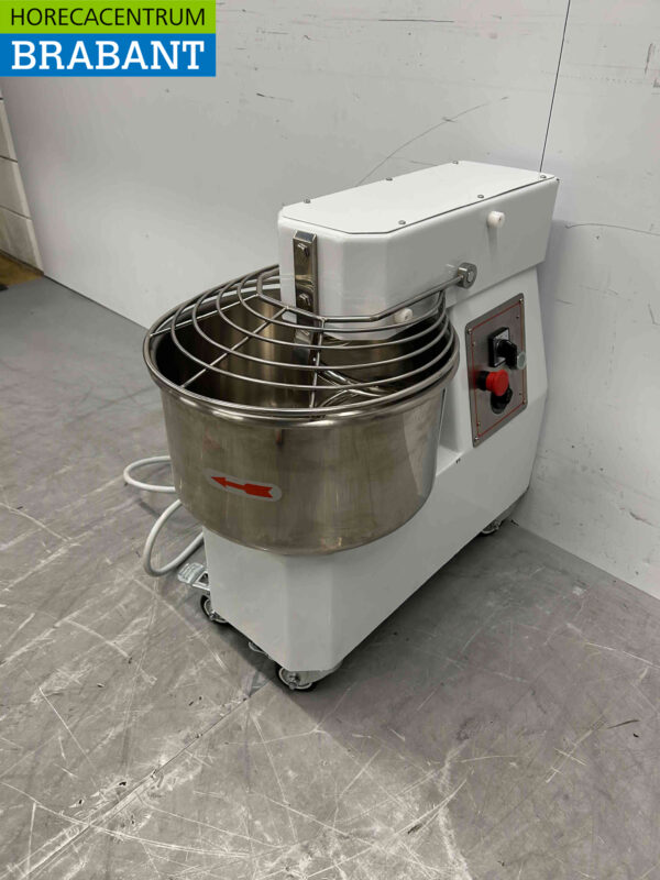 RVS Saro Spiraalkneder deegmenger deegmixer 25 liter 400V Horeca - Afbeelding 3
