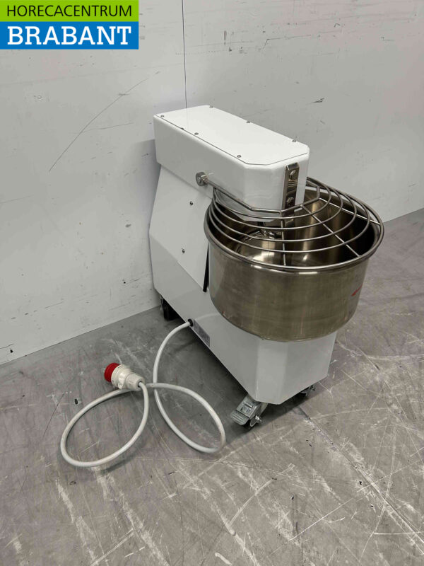RVS Saro Spiraalkneder deegmenger deegmixer 25 liter 400V Horeca - Afbeelding 4