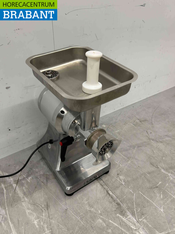 RVS Saro Gehaktmolen Vleesmolen Vleeswolf 100 kg per uur 230V Slagerij Horeca - Afbeelding 3