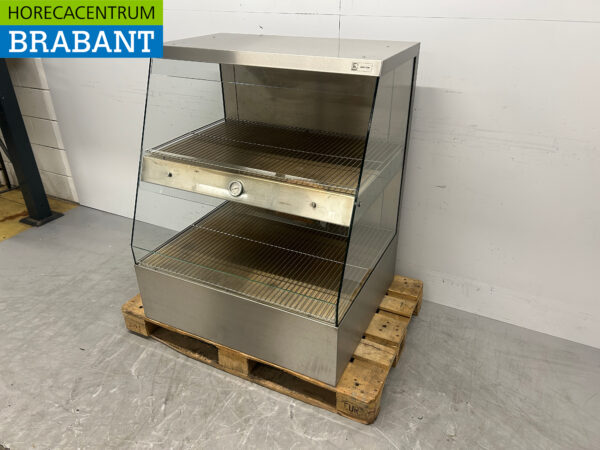 Ubert RVS Warmtevitrine Warmhoudvitrine 90 cm 230V Horeca - Afbeelding 2
