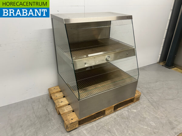 Ubert RVS Warmtevitrine Warmhoudvitrine 90 cm 230V Horeca - Afbeelding 3