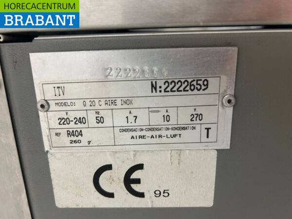 RVS ITV Quasar ijsblokjesmachine ijsklontjesmachine 22 kg p/d 230V Horeca - Afbeelding 5