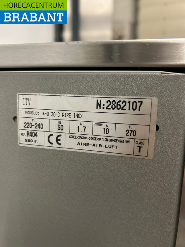 RVS ITV Quasar ijsblokjesmachine ijsklontjesmachine 31 kg p/d 230V Horeca - Afbeelding 6